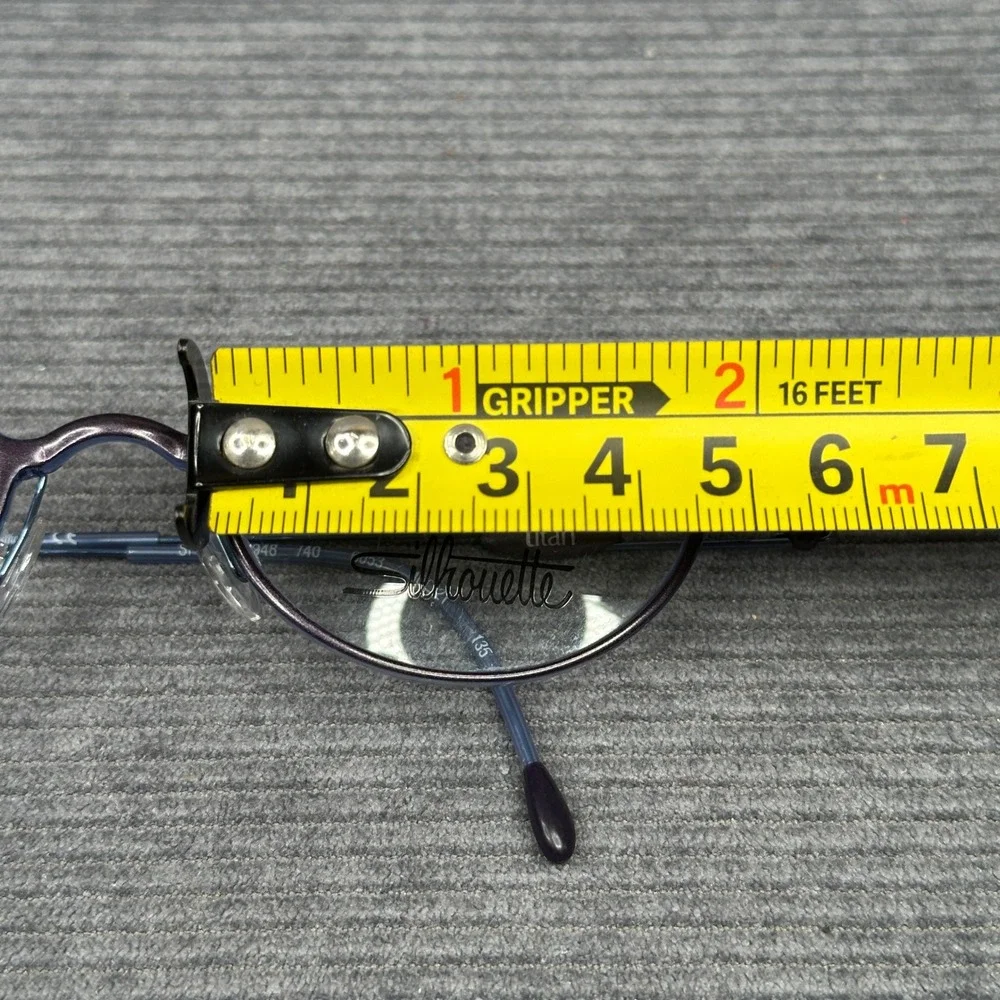 Silhouette Titan SPX Y2K Purple Blue Oval Eyeglasses Austria 48-18-140